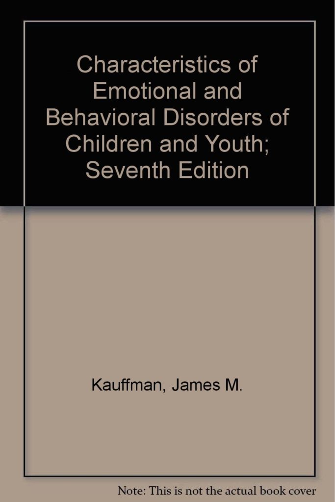 Characteristics of Emotional and Behavioral Disorders of Children and Youth book cover